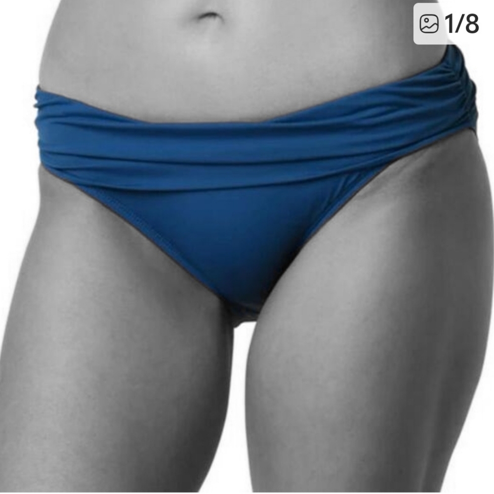 Jantzen Azure Blue Foldover Bottoms.